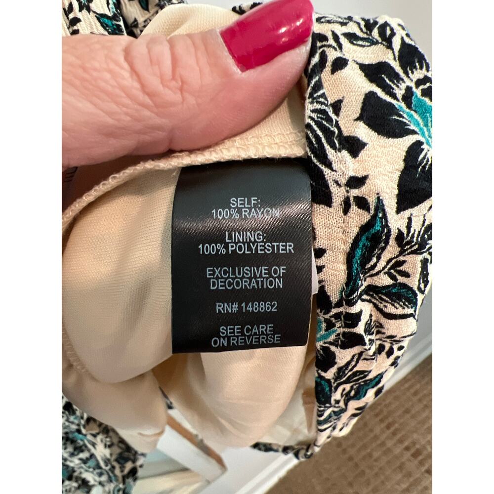 Torrid size 4X Women's Mini Gauze Lace-Up Floral Skater Dress - Picture 5 of 6